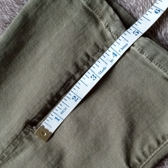 We the Free/Free People army green front slit hem - Picture 9 of 11